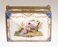 Szkatułka z miniaturami, Miśnia, lata 1774–1814, antyki Warszawa, skup antyków, porcelana, stara porcelana, Galeria Żak