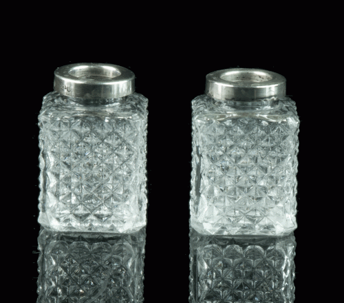 Salt cellars, Germany, Hermann Bauer, circa 1920, antique Warsaw, silver, old silver, Galeria Żak, art, antiques