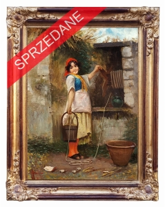 Guglielmo Berti "Neapolitanka przy studni"