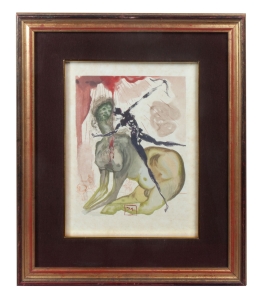 Salvador Dali “The Minotaur, from the Divine Comedy Series”, 1964