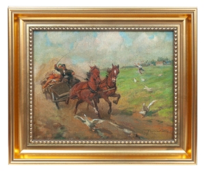 Antoni Trzeszczkowski „Rushing horses”