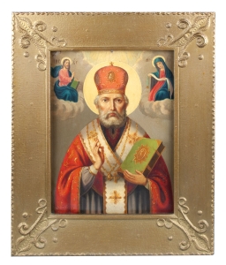 Icon Saint Nicholas, Ukraine, 19th century