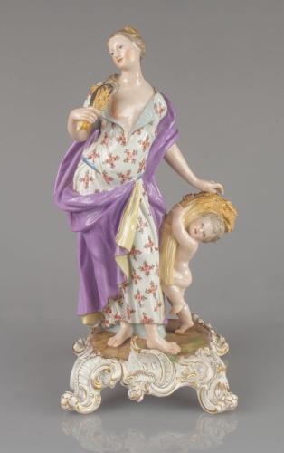 Allegory of summer, Meissen, 19th century, antique Warsaw, antique porcelain, old porcelain, Galeria Żak, art, antiques