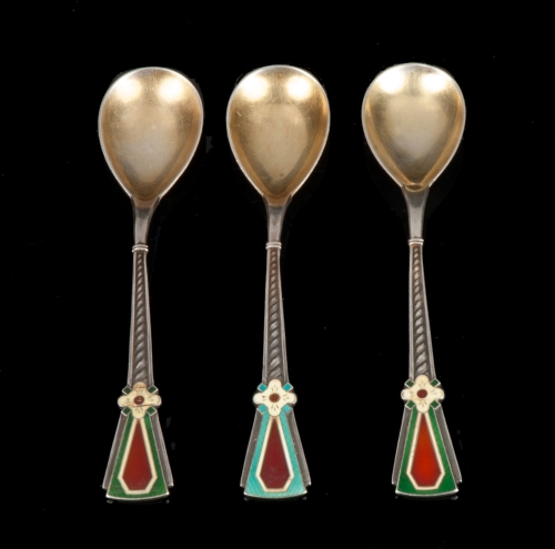 Spoons, Russia, second half of 20th century, antique Warsaw, silver, old silver, Galeria Żak, art, antiques