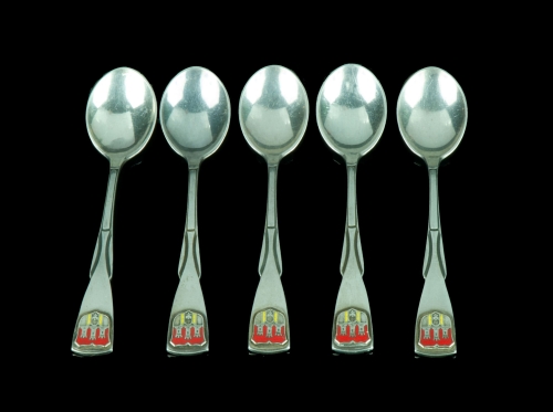 Spoons, Hefra, Poland, second half of 20th century, antique Warsaw, silver, old silver, Galeria Żak, art, antiques