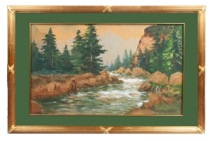 Józef Schiffer “Landscape with river”