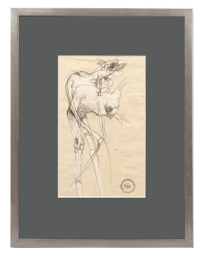 Franciszek Starowieyski "Death", antique Warsaw, antique paintings, Galeria Żak, art, antiques