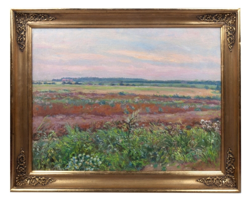Stanisław Kamocki "Pejzaż z łąką"
, antyki Warszawa, skup antyków, dawne malarstwo, malarstwo aukcyjne, malarstwo polskie, Galeria Żak