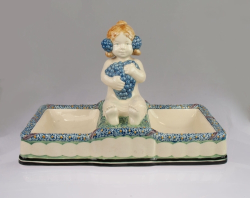 Charger, Wilhelm Süs, Karlsruhe, circa 1910 , antique Warsaw, antique porcelain, old porcelain, Galeria Żak, art, antiques