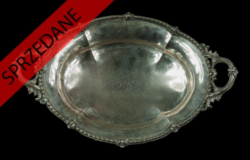 Patera na owoce, XIX w., antyki, srebra, stare srebra, platery, Galeria żak, skup antyków, antyki Warszawa