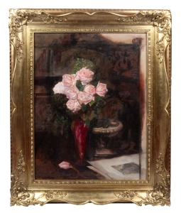 Bolesław Czedekowski "Still life with roses", 1915 