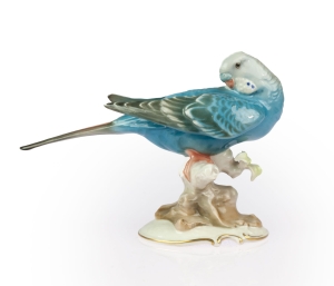 Karl Tutter “Budgerigar” Hutschenreuther, second half of the 20th century