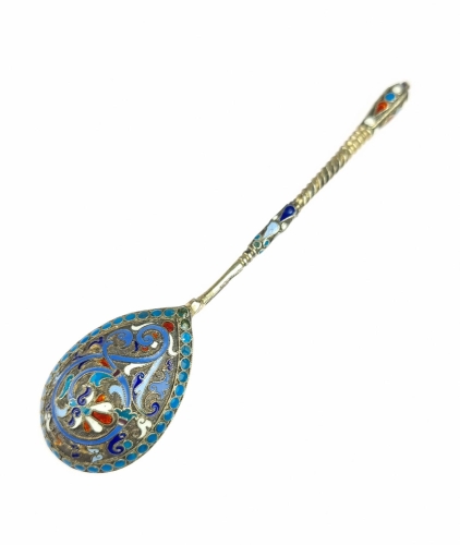 Spoon, Russia, 1892 , antique Warsaw, silver, old silver, Galeria Żak, art, antiques