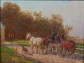 Fritz van der Venne “Journey to the town”, antique Warsaw, antique paintings, Galeria Żak, art, antiques