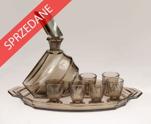 Zestaw do alkoholi Art Deco, lata 30. XX w.