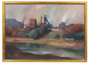 Mieczysław Serwin-Oracki “Landscape with the view of the city”