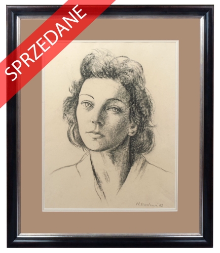 Henryk Berlewi “Portret dziewczyny”, 1932 r.       
, antyki Warszawa, skup antyków, dawne malarstwo, malarstwo aukcyjne, malarstwo polskie, Galeria Żak