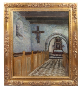 Michał Rekucki “Wnętrze kościoła” 1935 r.