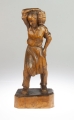 Man with a basket, Poland, 1920's, antique Warsaw, decorative objects, antique home decorations, Galeria Żak, art, antiques
