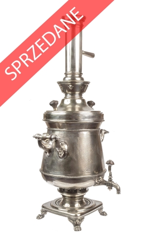 Samowar Norblin, Warszawa, po 1896 r., polskie platery, warszawskie platery. samowar plater, skup platerów Warszawa