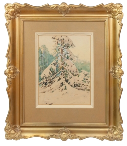 Stanisław Gibiński “Snow-covered spruce”