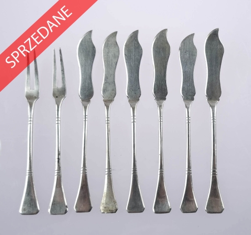 Zestaw serwingowy, Polska, 1920 - 1931, antyki Warszawa, skup antyków, srebra, dawne srebra, Galeria Żak