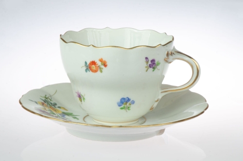 Filiżanka, Miśnia, XX w., antyki Warszawa, skup antyków, porcelana, stara porcelana, Galeria Żak