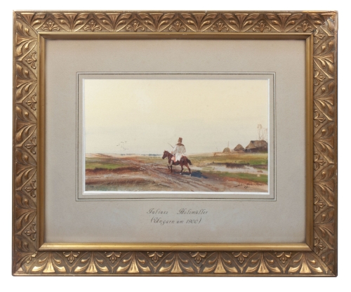 Juliusz Holzmüller “Return to home” 1904 , antique Warsaw, antique paintings, Galeria Żak, art, antiques