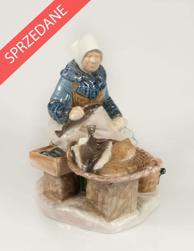 Żona rybaka, Bing & Grondahl, Axel Locher, lata 1970 – 1983  , antyki, galeria żak, porcelana, skup antyków