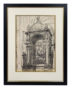 Leon Wyczółkowski “Altar of Saint Stanislaus in Wawel Cathedral”