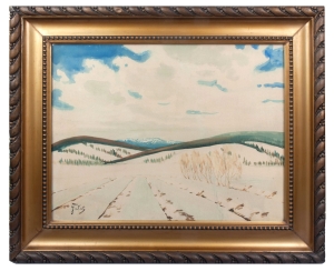Julian Fałat "Winter landscape from Bystra"