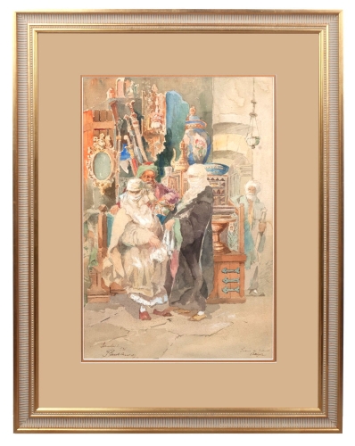 Józef Pawlikiewicz “Beyazıt Square” 1931, antique Warsaw, antique paintings, Galeria Żak, art, antiques