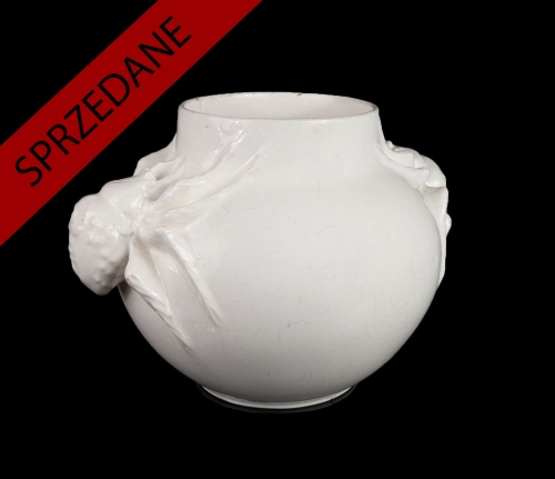 Konstanty Laszczka, Wazon z pająkami, Hydraulika Skawina, 1923-1924, antyki Warszawa, skup antyków, porcelana, stara porcelana, Galeria Żak