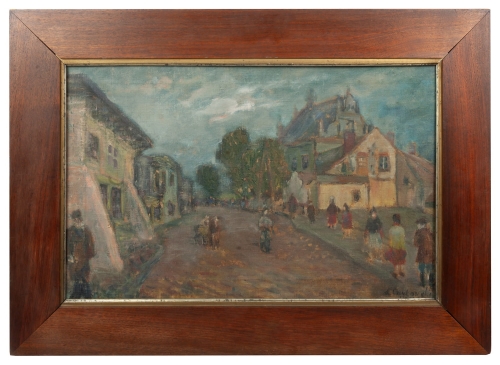 Ludwik Czaykowski "Kazimierz Dolny", 1943 , antique Warsaw, antique paintings, Galeria Żak, art, antiques