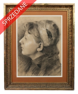 Malarz nierozpoznany „Portret dziewczyny”, k. XIX w. 