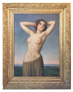 Walter Einbeck "Nude with a landscape"