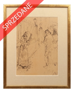 Antoni Uniechowski "Scena uliczna"