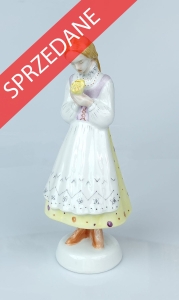 Dziewczyna z bukietem, Chodzież, poł. XX w. 