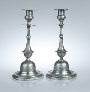 Pair of candlesticks, Jakubowski & Jarra, Cracow, Poland, late 19th century