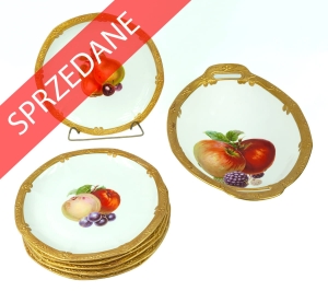 Komplet do owoców, Gräf & Krippner, Selb, lata 1926-34