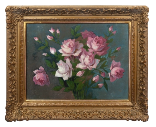 Stanisław Zawadzki "Roses", 1935 , antique Warsaw, antique paintings, Galeria Żak, art, antiques