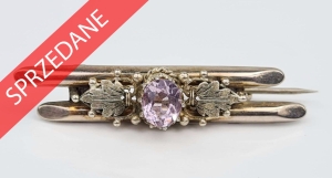 Broszka z ametystem