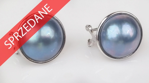 Kolczyki z perłami , antyki Warszawa, skup antyków, dawna biżuteria, antyki, Galeria Żak