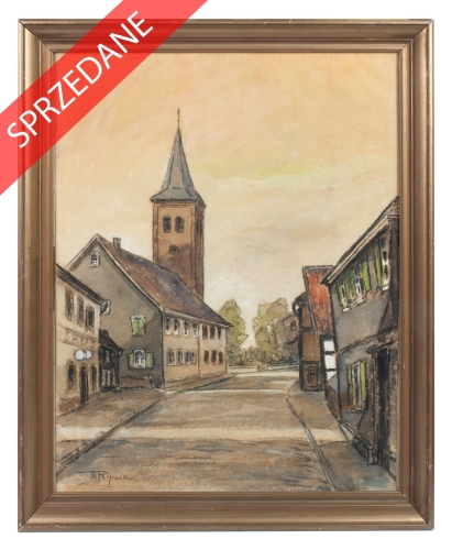 Mojżesz Rynecki “Kazimierz Dolny”
, antyki Warszawa, skup antyków, dawne malarstwo, malarstwo aukcyjne, malarstwo polskie, Galeria Żak