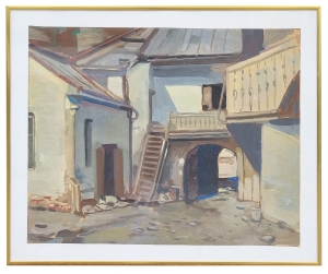 Unknown painter "City alley"