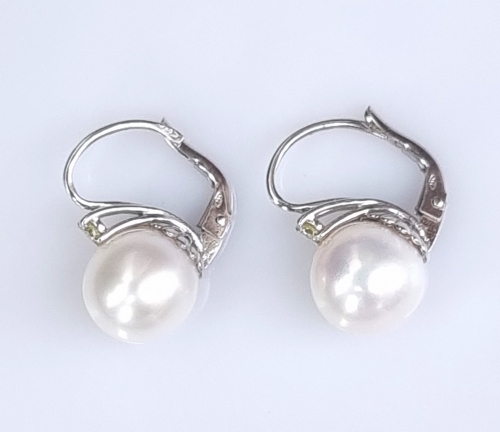 Pearls earrings , antique Warsaw, jewelry, old jewelry, Galeria Żak, art, antiques