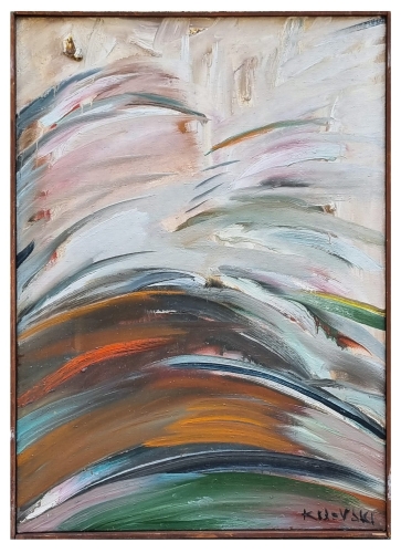 Wojciech Kosowski "Abstract composition", antique Warsaw, antique paintings, Galeria Żak, art, antiques