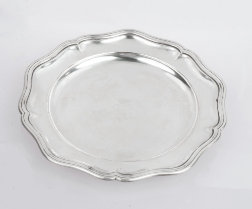 Round tray, Germany, Bremen,  M.H. Wilkens & Söhne, 1901, antique Warsaw, silver, old silver, Galeria Żak, art, antiques
