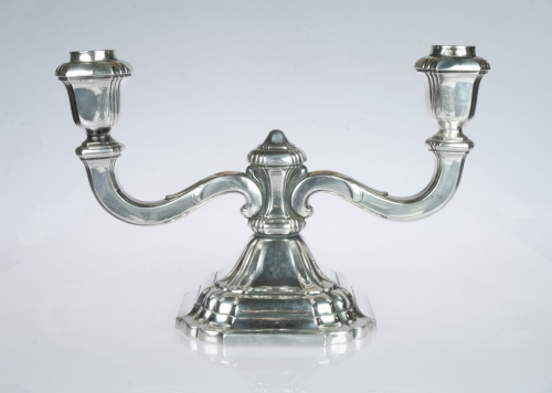 Candlestick, Otto Wolter, Schwäbisch Gmünd, Germany, 19th/20th century , antique Warsaw, silver, old silver, Galeria Żak, art, antiques