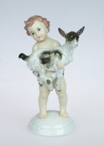 Putto with a goat, Max Daniel Hermann Fritz , Rosenthal, 1940 